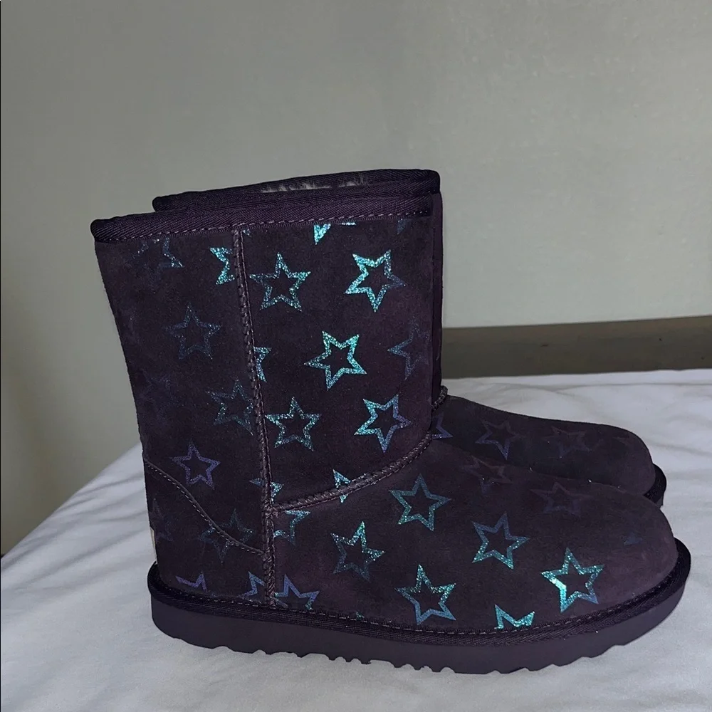 UGG Purple Boots with Star Design